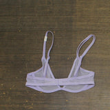 Calvin Klein Womens Sheer Marquisette Unlined Plunge Bra QF6727 Purple 34A