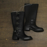 Wild Fable Womens Rebel Tall Moto Buckle Boots 90366583 Black 7M