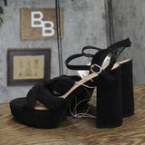 A New Day Womens Riah Platform Heels 88075209 Black 10M
