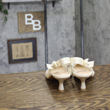A New Day Milan Slingback Heels with Knot Detail 93708032 Cream Off White 8.5M