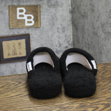 Isotoner Indoor/Outdoor Cozy Plush Terry Knit Clog Slippers 8844 Black L (8.5-9)