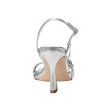 Marc Fisher Womens HALLAN Heeled Sandal Block MFHALLAN Silver Gray 8.5M