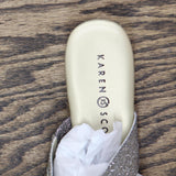 Karen Scott Womens Glitter Shiny Eanna Sandals EANNA Silver Grey / Gold 10M