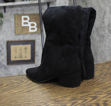 On 34th Womens Gabriellaa Over the Knee Dress Boot Black Microsuede 7.5M