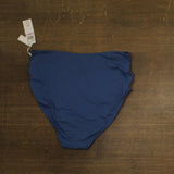 Anne Cole High Waisted Shirred Bikini Bottom Slate Blue 22W
