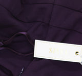 Siena Womens Side-Gathered Dress SATP1607 Plum Purple 10