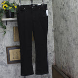 Style & Co High-Rise Bootcut Zipper Jeans 100147671WN Deep Black 14W
