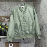 Universal Thread Womens Insulated Satin Bomber Jacket Green 2XL
