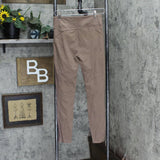 G By Giuliana Womens Jet Set Legging with Side Stripe 681846 Mocha Brown M