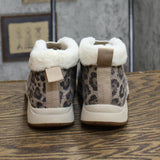 Easy Spirit Women's Treepose Faux Fur Lined Booties Leopard Brown 6.5M