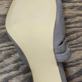 Journee Collection Round Toe Faux Suede Crossover Strap High Heels Gray 8M