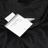 Roudelain Womens Long-Sleeve Hooded Velvet Lounge Top EJJE564M Black L