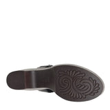 B.O.C. Womens Natasha Mary Jane Block Heel Clogs BC0008009 Black / Brown 6M