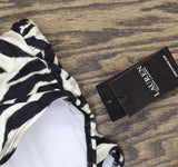 Lauren Ralph Lauren Over-The-Shoulder One-Piece Swimsuit Zebra Black Multi 8