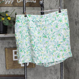 Ellen Tracy Womens Linen Blend Skort 1746253 Green Multi 2XL