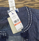 Tommy Bahama Womens Chambray Embroidered Dress Swim Cover Up SS500340 Blue XS