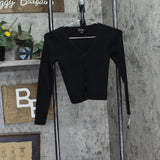 Art Class Girls Ribbed Cardigan Sweater 91367686 Black M