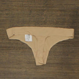 Auden Women's Bonded Micro Thong 00548683 Tan Brown S