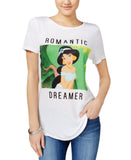 Disney Juniors Princess Jasmine Romantic Dreamer Graphic T-Shirt White M