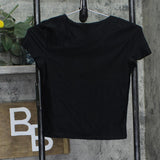 Wild Fable Womens Short Sleeve Crewneck Slim Fit T-Shirt Top 90069912 Black S