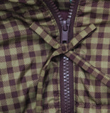 Wild Fable Bow Gingham Puffer Jacket 94658833 Brown Check 2XL