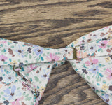 O'neill Pismo Ditsy Metallic Floral Knot-Front Bikini Swim Top White / Multi S