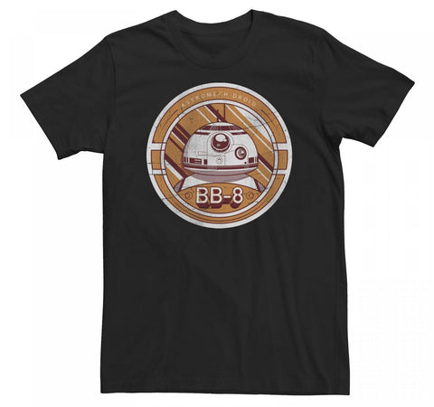 Star Wars Force Awakens BB8 Astromech Tops Short Sleeve Tee Shirt Black 2XL Tall