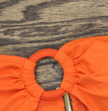 Lauren Ralph Lauren Macrame-Ring Bikini Top 20501142 Persimmon Orange 12