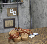 Universal Thread Womens Elizabeth Ankle Strap Sandals 93653822 Cognac Brown 7M