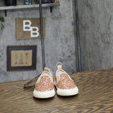 Cat & Jack Toddler Girls Madigan Slip-On Glitter Sneakers 90321443 Rose Gold 5T