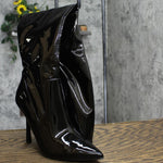 Steve Madden Women's Vanquish Over-the-Knee Thigh-High Boots Black Patent 11M