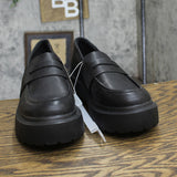 Universal Thread Womens Maisy Loafer Heels with Memory Foam Insole Black 11M