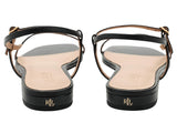 Lauren Ralph Lauren Womens Lainee Nappa Leather Sandals 802P04394001 Black 10B
