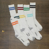 Club Room Men's 8-Pk. Stripe Crew Socks 100137387 White Multi 10-13