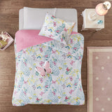 Mi Zone Kids Girls Cynthia Microfiber 3-Piece Comforter Set Pink Multi Twin