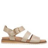 Dr. Scholl's Womens Island Glow Strappy Flat Sandal I4205S2 Light Gold 8M