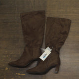 A New Day Womens Raye Tall Dress Boots 88375201 Dark Brown 7.5M
