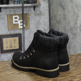 Cliffs By White Mountain Winter Hiking Boots Lace Up Bootie Black / Fabric 8.5M