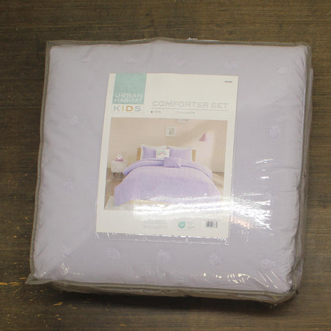 Urban Habitat Kids 4-Piece Comforter Set Callie Lavender Purple Twin / Twin XL