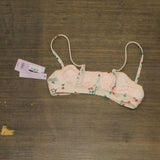 Wild Fable Womens Shirred Underwire Bikini Top PID-10106P Cherry Print Pink XS