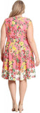 London Times Women's Perfect Versatile Scuba Crepe Fit & Flare Dress T6720M