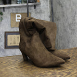 A New Day Womens Raye Tall Dress Boots 88375198 Dark Brown 6M