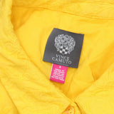 Vince Camuto Womens Belted Eyelet Woven Midi Dress VC2-3835 Yellow 8