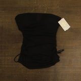 Becca Muse Bandeau Tankini Swim Top Mesh 733557 Black M