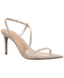 INC International Concepts Angiee Sandals Evening Stiletto Champagne Brown 6.5M