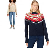 Tommy Hilfiger Women's Half-Snowflake Raglan Sweater J2XS0789