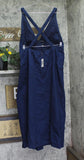 A New Day Womens Open Back Maxi Dress Woven 94439782 Navy Blue 2XL
