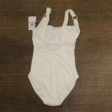 Michael Michael Kors Womens Scoop Neck One-Piece Swimsuit Ribbed MM43433 White 6