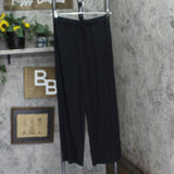 State Of Day Womens 2-Pc. Fluid-Knit Pajama Cardigan Pants 100189719MS Black XS