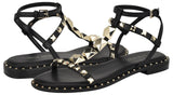 Nine West Rhinestone Strappy Flat Sandal WNMARCILA3 Black 9M